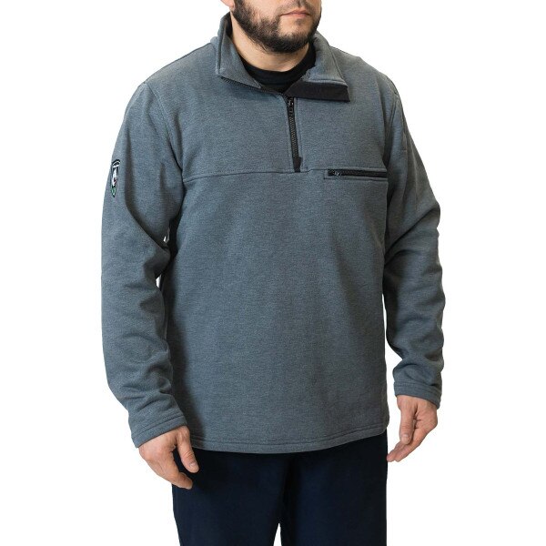 DragonWear Elements Quarter Zip Sweatshirt in Gray